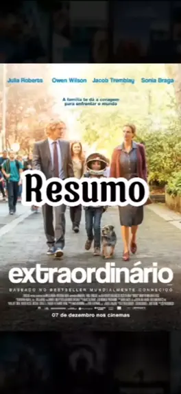 Resumo Do Filme Extraordinário Resumo 🍿filme Extraordinário