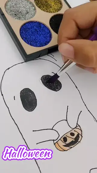 Desenhando - ABÓBORA, MORCEGO E ARANHA para o HALLOWEEN!! 🎃❤ Como desenhar  uma abóbora de Halloween. 