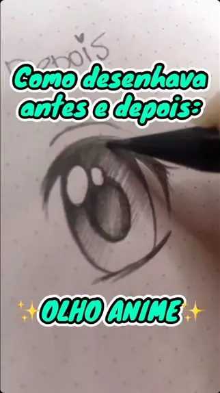 como desenhar o olho de anime feminino