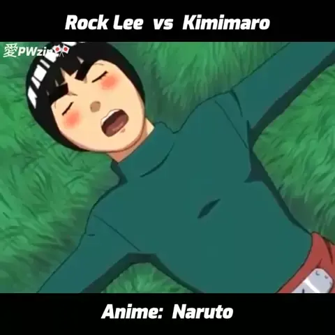 ROCK LEE vs KIMIMARO - Dublado (60FPS), Rock Lee bêbado #naruto #a