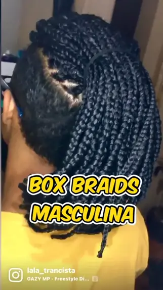box braids trancas masculina