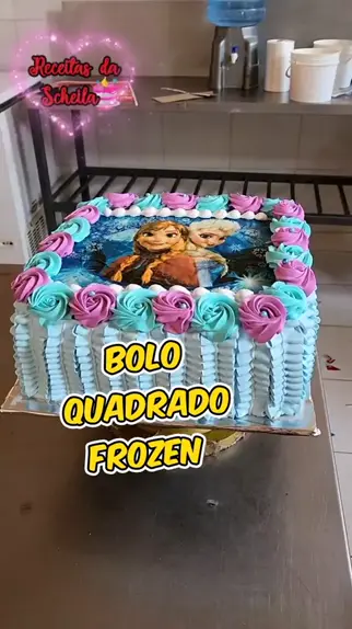 bolo princesa quadrado