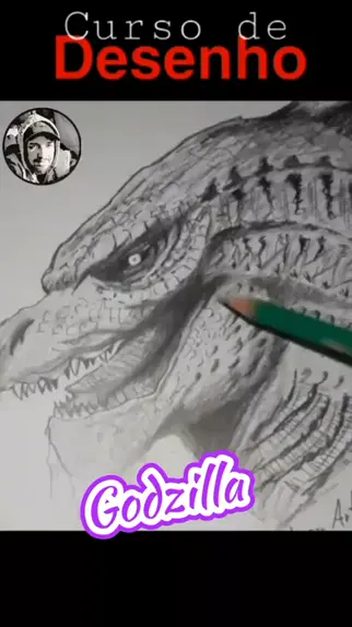 desenho de godzilla