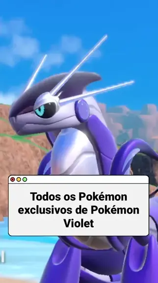 Todos os Pokemons exclusivos de Pokemon Scarlet & Violet