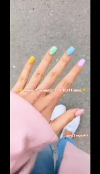 Unhas para meninas de 11 anos