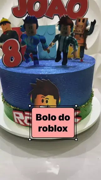 bolo de aniversário roblox feminino