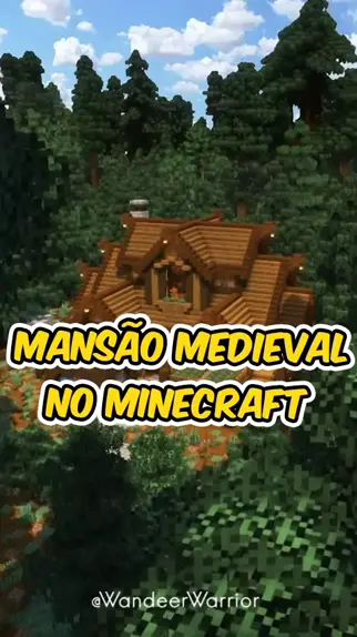 Construindo casa medieval no Minecraft!! Tutorial completo no meu cana