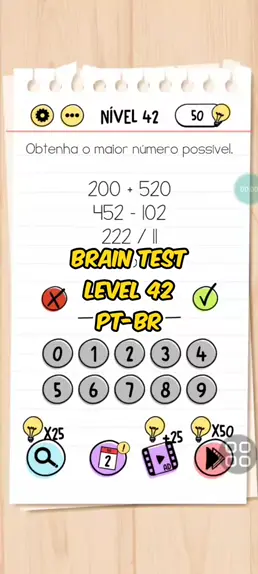 Brain test nível 222 em portugues 