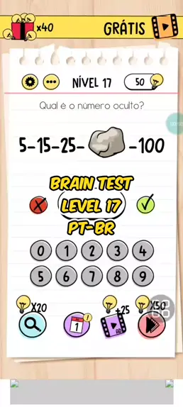 BRAIN TEST NÍVEL 15 EM PORTUGUÊS 