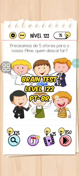 nivel 123 de brain test