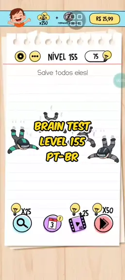 Brain test nível 155 