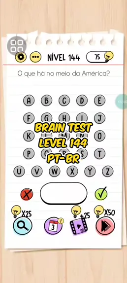 nível 144 brain test