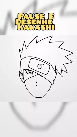 HOW TO DRAW KAKASHI FACE FROM NARUTO /// COMO DESENHAR O ROSTO DO KAKASHI 