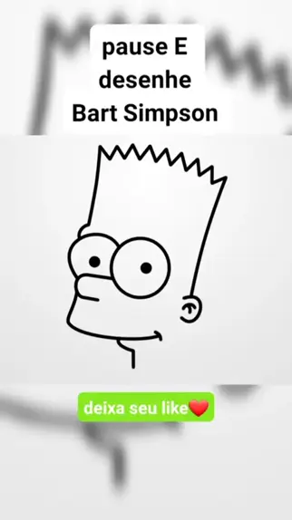 Vamos começar a desenhar o Bart Simpson! Primeiro vamos traçar um retâ