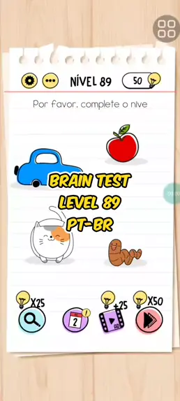 como resolver o nivel 88 do brain test