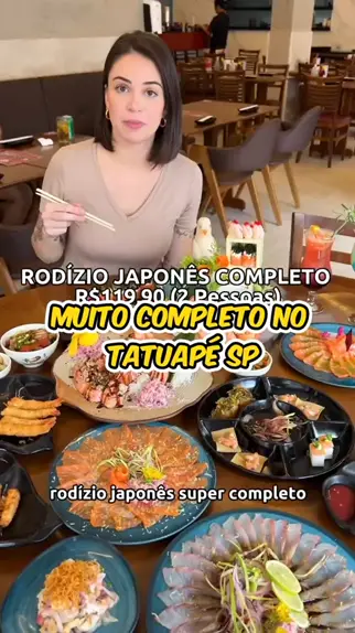 Menu at Watashi Sushi restaurant, Piracicaba