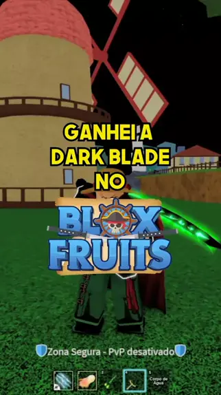 A DARK BLADE DE GRAÇA NO BLOX FRUITS FINALMENTE !! 