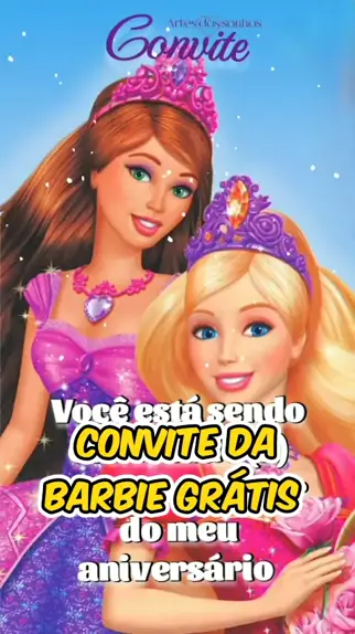 Convite digital barbie o filme Edite Online