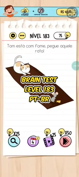 Brain test nível 185 