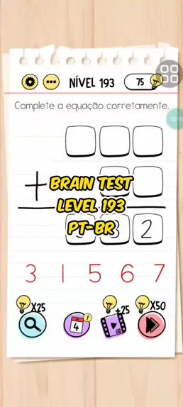 nivel 185 do brain test