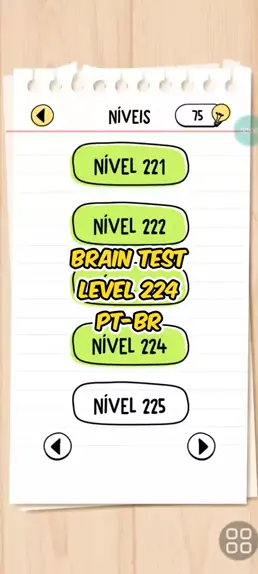 Brain test nível 222 em portugues 