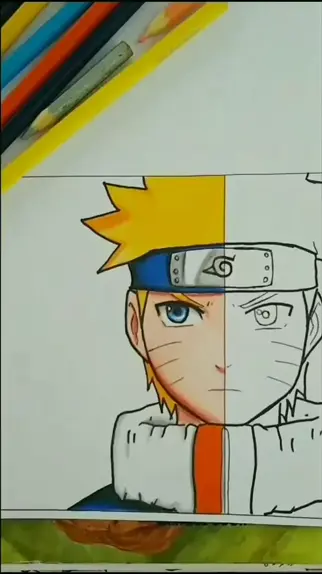 pintura rosto naruto