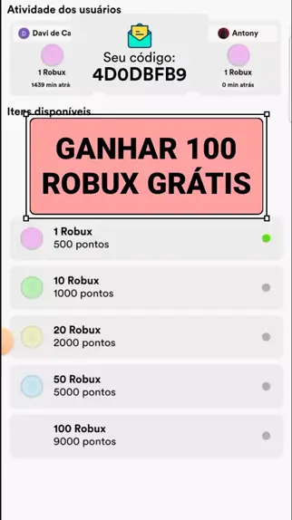 código do roblox para ganhar 500 robux 2022