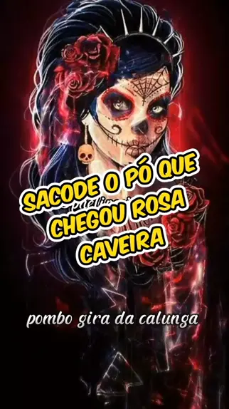 sacode o pó que chegou Rosa Caveira Poster, thaislq