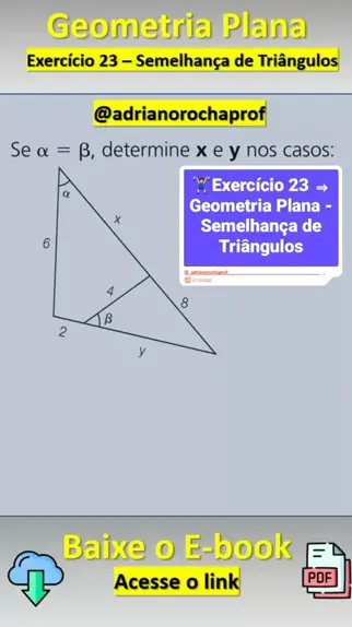 Geometria Plana: Semelhança de Triângulos