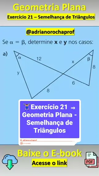 Semelhança de Triângulos - Matemática Enem