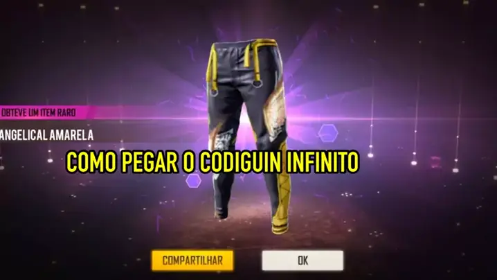 Códigos da Calça Angelical no Free Fire