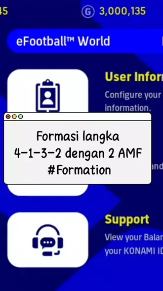 formasi 4 1 3 2 efootball 2024