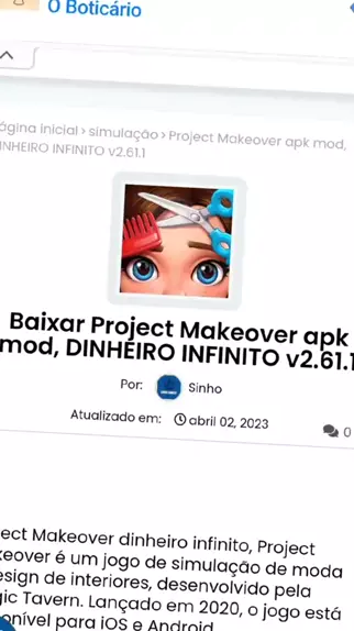 Project Makeover DINHEIRO INFINITO 2023 apk mod 