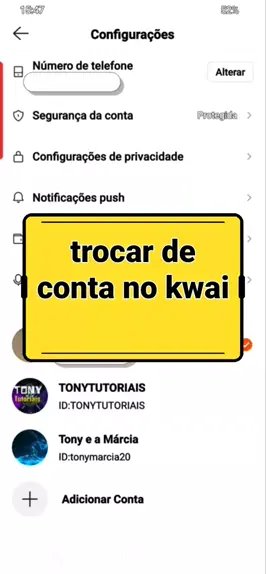 COMO TROCAR de CONTA no KWAI - (MUDAR de CONTA) 2022 