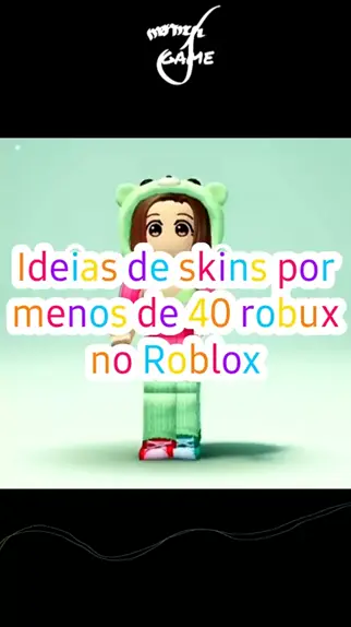 ideias de skin no roblox 40 robux