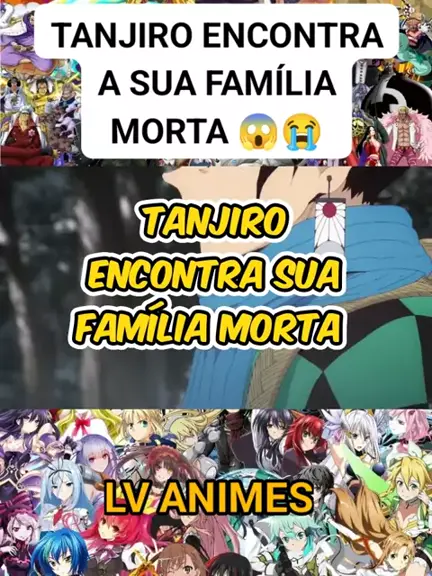 Tanjiro encontra sua familia morta 