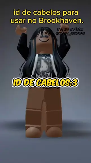 ID DE CABELOS PRA USAR NO BROOKHAVEN RP 🏡 #roblox 