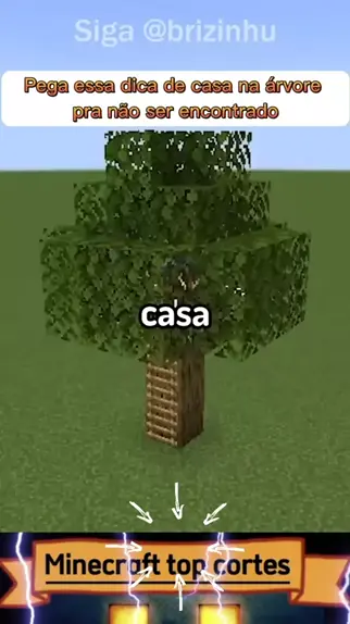 mapa casa na árvore minecraft