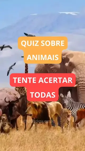 Qual é o nome do animal? Quiz animal #quiz #animal #animais