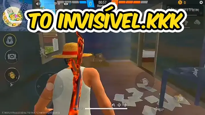 Fiquei invisivel !!!!, Free Fire