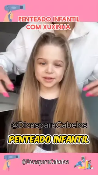 Penteado infantil com xuxinhas  Penteado em criança #penteado  #penteadoinfantil 