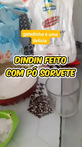 GELADINHO FEITO COM PÓ DE SORVETE E LIGA NEUTRA 