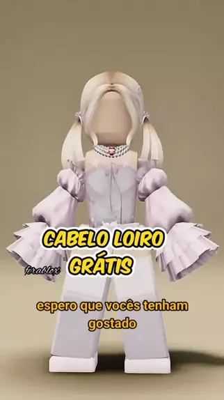 cabelo gratis no roblox loiro