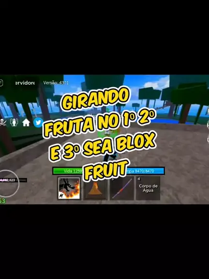 GIRANDO FRUTA NOS 3 MUNDOS DO BLOX FRUITS 