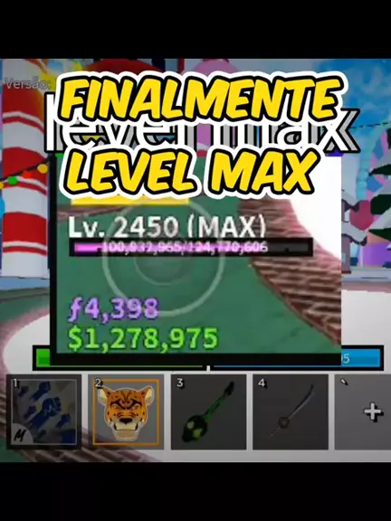 foto de conta level max blox fruits