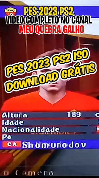 PES 2023 EFOOTBALL LEGENDS PS2 ISO DOWNLOAD GRÁTIS 