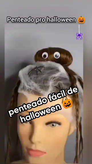 Qual vc mais gostou? 👀👻 #halloween #penteados #cabelo