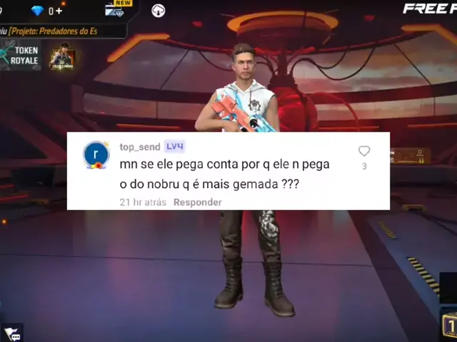 Nobru perdeu o verificado no Free Fire; Entenda o motivo