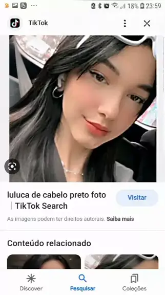 Foto luluca com cabelo preto