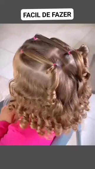 Aprenda a fazer um penteado infantil para daminha, formatura super fácil!  Vc vai conseguir fazer!!! 